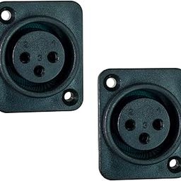 Ovicart Mic Xlr 3Pin Female Chassis Panel Mount Socket Black Audio Cable Plug Socket Charging Adapter-image-63