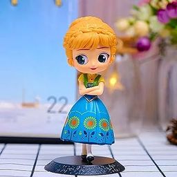 Tinion||Frozen Fever Princess Anna Action Figure- Miniature Toy Figure (Doll) Special Edition for Car Dashboard, Decoration, Cake, Office Desk & Study Table (Pack of 1) (Height- 15cm)-image-124
