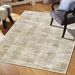 MODEFE 5x7 Ft Area Rug Beige – Soft & Durable Carpet with Anti-Slip Backing for Living Room, Bedroom, Dining Area, or Home Décor – Versatile Floor Mat for Every Style-27
