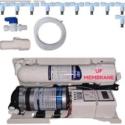 FILOX High-Pressure Fogger Kit with 10 Nozzles for Outdoor Misting System, Dairy Farm Cooling, Restaurants, Cafes, Greenhouse, Garden & Patio Use, Anti-Drip Fogging Spray Set-13