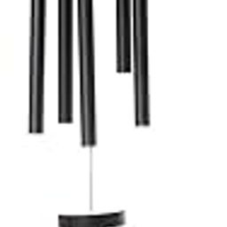Tej Gifts Feng Shui Metal Wind Chime with 5 Black Pipes for Positive Energy, Decorative Outdoor/Indoor Hanging Bells, Good Luck Chimes for Home/Balcony Decoration (Black, 56 cm)-image-84