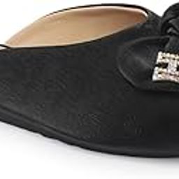 Women's Neutral Bow Accent Comfort Mules-image-66