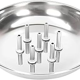 Mayamic Care Stainless Steel Incense Stick Holder with Ash Catcher, 7 Stick Capacity, Round, 12.7 cm x 12.7 cm x 2.5 cm-image-34
