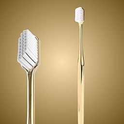 V-Shaped Orthodontic Toothbrush for Braces Brackets, Soft Bristle with Inter Dental Brush, Orthodontic manual Toothbrush for adults, Braces Golden Tooth Brush-18