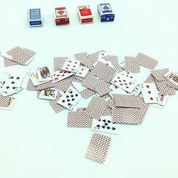 UJEAVETTE Toy 2Sets Games Poker Paper Playing Cards 1/12 Miniature Dollhouse Accessory Toy Toys & Games-image-15