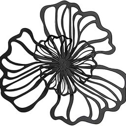 ARTISOUL® Metal Flower Wall Decor Floral Wall Hanging Decor For Hotel Bathroom Kitchen Black Large | Home Decor | Figurines-image-25