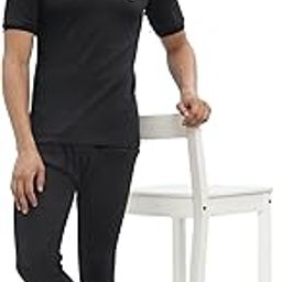 Ultra Mens Thermal Half Sleeve V-Neck Top & Bottom Set-image-94