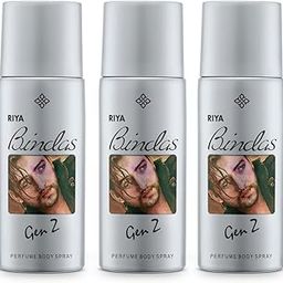 RIYA BINDAS Grey | 150ml Each Deo for Men | Spicy & Woody | Perfume Body Spray | Gen Z | Pack of 3-34