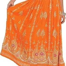 ukal Traditional Rayon Long Lehenga Skirt for Women's and Girl's-picture-42