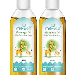 Mateo Baby Massage Oil Mom’s Magical Meet | Nourishing with Apricot, Wheat Germ, Sesame & Almond Oil | Dermatologically Tested | 100% Natural & Stronger Skin Barrier 100ml (Pack of 2)-image-30