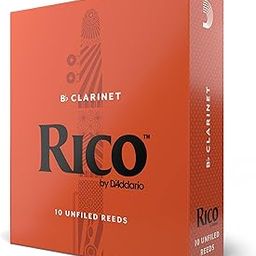 Rico Bb Clarinet Reeds, Strength 3.5, 10-pack-image-80