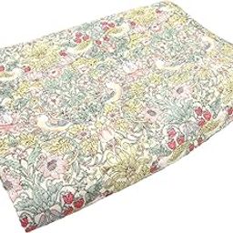 Romance Kosugi Wash Quilted Mattress Pad, Semi-Double, V&A (Victoria and Albert Museum), Strawberry Thief, Pink-image-79