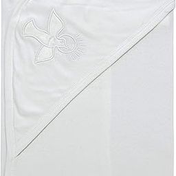 SkinCo Baptism/Christening Hooded Towel,100% Bio Washed Combed Cotton (White)-28