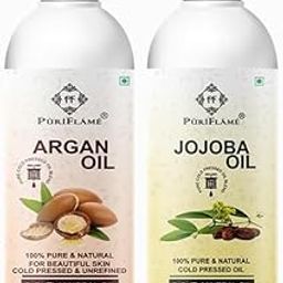 PuriFlame 100% Pure Argan Oil 50ML & Jojoba Oil 50ML Combo For Rapid Hair Growth, Anti Hair Fall, Split Ends & Promotes Softer & Shinier Hair-picture-12