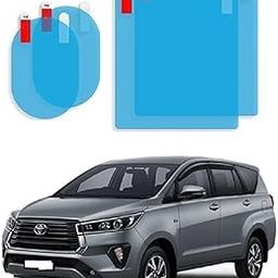 Universal Car Rear View Side Mirror and Door Glass Anti-Fog Rainproof Protective Film Exterior Accessories Compatible with Toyota Innova Crysta-16