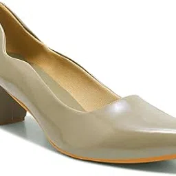 shuz touch Cream Classic Patent Block Heels-picture-37