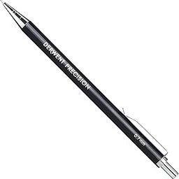 Derwent Precision Mechanical Pencil 0.7 Mm With Hb Leads And Erasers|Black-picture-11