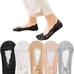 Women Socks 3 to 6 Pairs Transparent Ultra Thin Lace Fishnet Socks Elastic Short Mesh Sheer Socks for Women-image-60