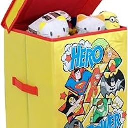 PrettyKrafts DC SuperFriends Fabric Toys Organizer with Lid (Red, Large)-picture-28