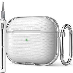YellowInc Clear TPU Case Cover with Earphone Cleaning Pen for Apple AirPods 4 (Headset Not Included) (Transparent)-picture-24