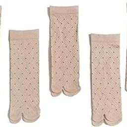 Ultra-Thin Transparent Nylon Summer Skin Socks for Women/Girl's Ankle Length with Thumb-19
