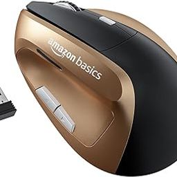 amazon basics Ergonomic Mouse Wireless Vertical Mouse Rechargeable Silent Mice 2.4G Optical USB Mouse, DPI 1000/1200/1600-13