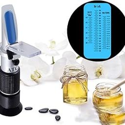 Logic box Sucrose Refractometer for Honey Moisture, Brix and Baume, 3-in-1 Uses, 58-92% Brix Tester with ATC, Ideal for high Sugar Maple Syrup, and Molasses, Malt,Bee Keeping Supplies-30