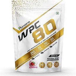 Nutroserve WPC 80 Whey Protein Concentrate Powder | 24g Protein, 3g Carbs, 0g Sugar, Natural Whey with Digestive Enzymes (Strawberry, 1kg)-image-50