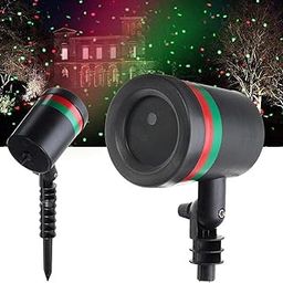 Adore & Cherish LED Laser Light Projector, Red and Green Star Pattern, Indoor Outdoor Garden Party Decoration-image-10
