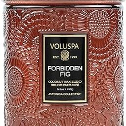 Voluspa Forbidden Fig Candle, 5.5oz, Coconut Wax Blend, Scented Candles for Home, 50 Hour Burn Time, Handcrafted in The USA-image-5