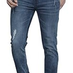 the indian garage co Men's Slim Fit Mid Rise Solid Mid-Rise Stretchable Jeans-picture-16