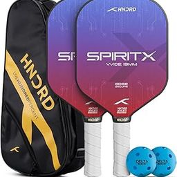 Hundred Spirit X (Set of 2N Pickleball Paddles) and 2N S-400 Balls Pickleball Combo (Blue/Red)-28