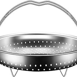 CALANDIS® Stainless Steel Steamer Basket Round Steamer Insert for Dumpling Seafood Bun Double Handle | 1 Steamer Basket-14