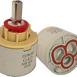 VICTAC Brass Replacement Cartridge Hydroplast Model G40 for Mixer Tap Single Knob/Suitable for Jaquar Type Taps (40 mm, Colour May Vary)-23