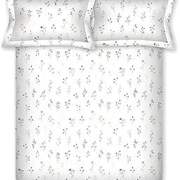 Bombay Dyeing King Size Cotton Bedsheet 180 Thread Count, Soft & Breathable, King Size: 274cm x 274cm with 2 Pillow Covers - VIN09-image-13