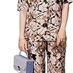 Printed Crepe Ethnic Kurta Set for Women Stylish Regular Fit Printed 3/4 Sleeve Top and Straight Pant Co-Ord Set Western Plus Ethnic Look for Daily & Casual Wear(S,M,L,XL,XXL,2XL,3XL)-image-30