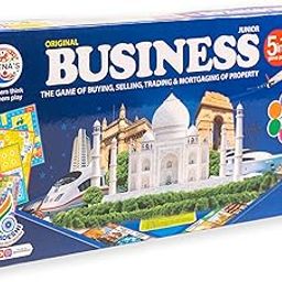 Ratna's Business JR. Coins 5 in 1 Board Game Set | Includes Games Like Business, Snake and Ladders, Ludo, Car Rally, and Cricket | Perfect for Kids & Adults 2-4 Players-24