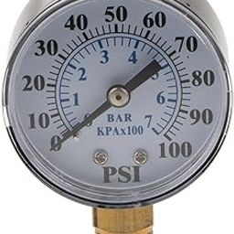 CALANDIS™ 1/8In NPT Side Mount 0-200psi/0-14bar Air Pressure Gauge Tester Meter TS-Z54-picture-9