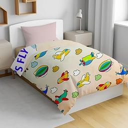 Home Plus Studios® Dohar Toddler Size Poly Cotton Aeroplan Print Blankets for 4-12 Years Kids 131 x 185CM, 150GSM Ac Comforter and Cooling Blankets|Reversible Duvet Quilt, All-Season Blanket-image-39
