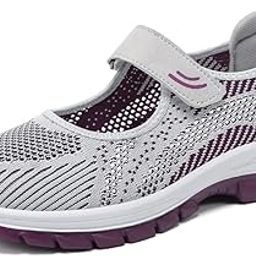 Women's Spring Velcro Shoes – Soft Bottom, Breathable & Comfortable Shoes for Middle-Aged Women| 36 | Black-image-7