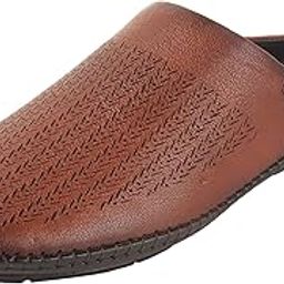 mochi Men's Tan Slip On Closure Casual - Clogs with Flat Sole UK/9 EU/43(18-1086)-picture-34