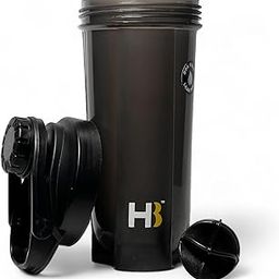 HB HURRY BERRY Shaker Bottle Set 700 ml, Black- Gym shaker bottle, protien shaker for men and women, BPA- Free-image-54