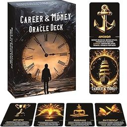 ZHQGYN Manifest Success Career and Money Oracle Deck of Black and Gold Money Moves Oracle Cards(3.42“ × 4.72")-55