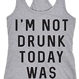 Womens Tank Im Not Drunk Today was Leg Day Funny Workout Tanktop for Ladies-image-4