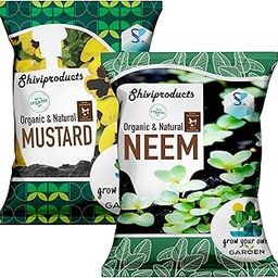 Mustard powder Neem powder combo (1kg+900gram) - Pack of 2 | Organic fertilizers for plants home garden-14