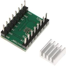 UJEAVETTE 4xStepper Motor Driver A4988 with Heat Sinks Mendel for 3D Printer Rep Rap-image-3
