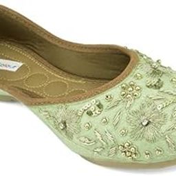Women Ethnic Footwear Mojari/Punjabi Jutti- Dabka Work2-image-98