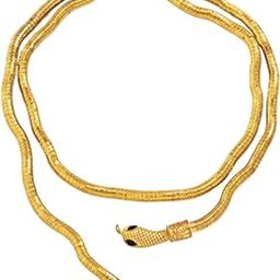 Gold Plated Viper Snake Twist Luxe Bendable Adjustable Multi-Use Bend-And-Wrap Choker Necklace, Bracelet, Armlet, Anklet, Belt for Women And Girls-image-97