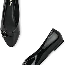 rocia by Regal Women Patent Ballerinas-picture-34