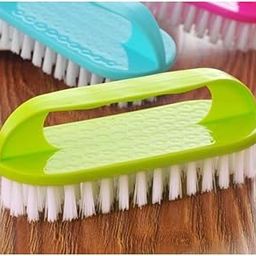 Magic Providers Cloth Washing Soft Bristles Brush for Cleaning Clothes | Laundry Scrub Brush with Handle for Multipurpose Household Cleaning Brush – Pack of 2 (Multicolor)-0